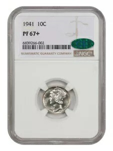 1941 10C NGC/CAC PR67+ - マーキュリー ダイム｜WORLD RESOURCE【KING店】