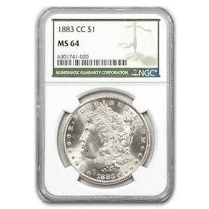 1883-CC モーガン ダラー MS-64 NGC (グリーン ラベル)|WORLD RESOURCE【KING店】