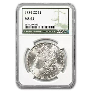 1884-CC モーガン ダラー MS-64 NGC (グリーン ラベル)｜WORLD RESOURCE【KING店】