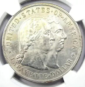 1900 ラファイエット シルバー 1 ドル コイン - 認定 NGC 未流通ディテール UNC MS|WORLD RESOURCE【KING店】