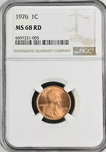 1976 1C RD リンカーン記念館 1 セント NGC MS68RD 6697221-005|WORLD RESOURCE【KING店】