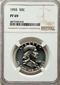1955 ハイグレード NGC グレード プルーフ セット PF67 レッド ～ フランクリン PF69 PR67 ～ PR69｜WORLD RESOURCE【KING店】