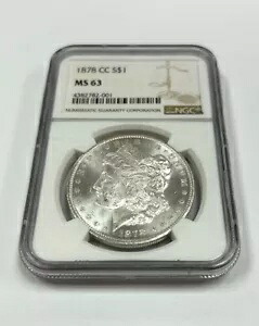 1878-CC モーガン シルバー ダラー NGC MS63 [113LAj]｜WORLD RESOURCE【KING店】