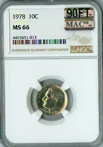 1978 ルーズベルト ダイム NGC MS66 90FT MAC 2ND 最高級グレード スポットレス フィートで 3,500 ドル。|WORLD RESOURCE【KING店】