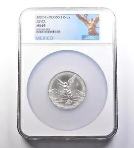 2001 Mo メキシコ 2 オンザ シルバー リベルタ MS69 NGC *4572|WORLD RESOURCE【KING店】