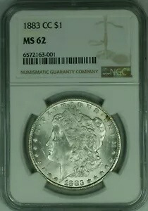 1883-CC モーガン シルバー ダラー $1 NGC MS-62 (46)