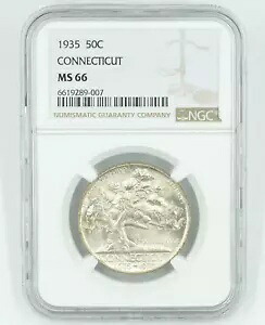 1935 NGC MS66 コネチカット ハーフダラー ブラスト ホワイト｜WORLD RESOURCE【KING店】