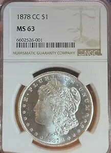 1878-CC NGC MS63 PQ モルガン シルバー ダラー｜WORLD RESOURCE【KING店】