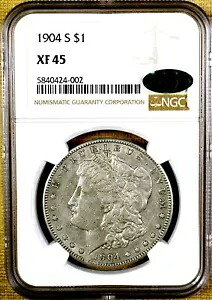 1904-S NGC XF45 モルガン ダラー - CAC ステッカー｜WORLD RESOURCE【KING店】