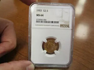 1903年 アメリカ リバティ 2.50ドル 金貨 NGC MS64｜WORLD RESOURCE【KING店】