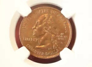 2006 D ノースダコタ州クォーターのクラッド層欠落ミントエラー NGC ms 64｜WORLD RESOURCE【KING店】