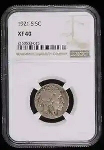 1921 S ニッケル インディアン ヘッドまたはバッファロー NGC XF-40｜WORLD RESOURCE【KING店】 248,490円