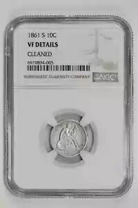 1861-S シーテッド リバティ ダイム NGC VF 詳細|WORLD RESOURCE【KING店】