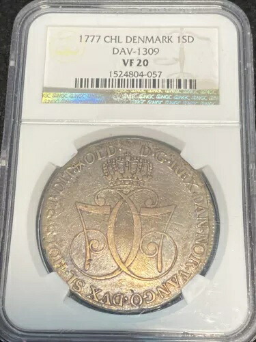 1777 デンマーク 1 SD DAV 1309 VF 20 NGC KM 634｜WORLD RESOURCE【KING店】