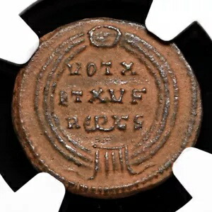 リキニウス 1 世、西暦 308 ～ 324 年。 ? Nummus、VOT X / ET XV F / R ?Ρ? CS、NGC Ch XF、レア!｜WORLD RESOURCE【KING店】