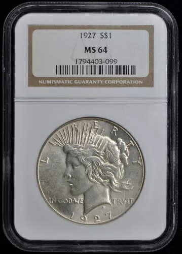 1927 平和ドル S$1 NGC MS64｜WORLD RESOURCE【KING店】