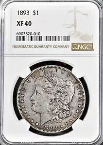 1893 モーガン シルバー ダラー NGC XF40｜WORLD RESOURCE【KING店】
