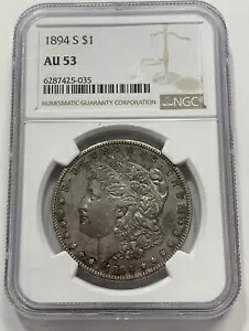 1894-S モーガン ドル NGC AU-53 レア キー デイト。 #1711|WORLD RESOURCE【KING店】