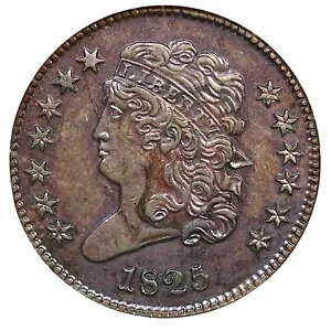 1825 C-1 NGC AU 55 クラシック ヘッド ハーフ セント コイン 1/2c｜WORLD RESOURCE【KING店】