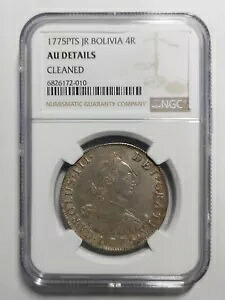 ボリビア 4 レアル シルバー、1775 PTS JR、NGC AU 詳細｜WORLD RESOURCE【KING店】