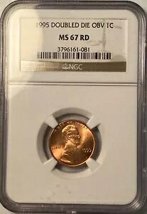 1995-P NGC MS67RD ダブル ダイ OBV リンカーン コイン レッド 未流通｜WORLD RESOURCE【KING店】