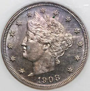 1908 5c プルーフ リバティ ニッケル NGC PF 66｜WORLD RESOURCE【KING店】