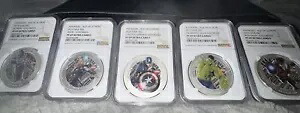 2015 ニウエ NGC PF69 ウルトラ カメオ 5 個セット エイジ オブ ウルトロン アベンジャーズ スラブ セット!｜WORLD RESOURCE【KING店】