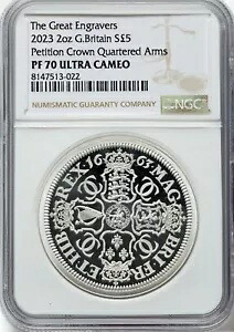 英国 2023 - ?5 2オンス ペティション クラウン - 素晴らしい NGC PF 70 ウルトラ カメオ - 完璧!｜WORLD RESOURCE【KING店】