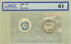 1878-CC モルガン ドル GSA ソフト パック S$1 NGC MS61