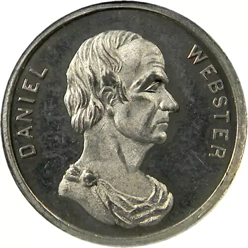 1860 ダニエル ウェブスター専用メダル G H Lovett 作 NGC MS 64 トップ ポップ (13-8)｜WORLD RESOURCE【KING店】