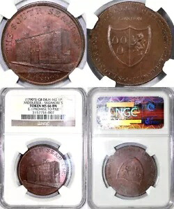 1790年代 1P D&H-162 ミドルセックス-スキッドモアのトークン NGC MS 66｜WORLD RESOURCE【KING店】