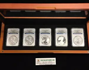 2011 アメリカン シルバー イーグル 5 コイン セット 25 周年記念 MS69/PF69 初期リリース｜WORLD RESOURCE【KING店】