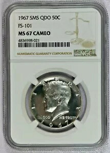 1967 SMS NGC QDO (クインタプル) FS-101 MS67 カメオ ケネディ ハーフダラートップ ポップ コイン!｜WORLD RESOURCE【KING店】