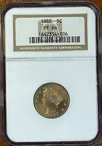 1888 P プルーフ リバティ "V" ニッケル 5C NGC PF66｜WORLD RESOURCE【KING店】