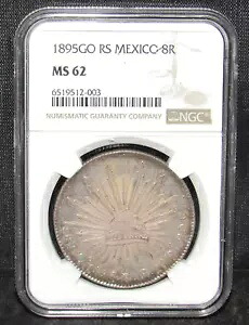 メキシコ 1895 Go RS 8 Reales NGC MS 62 KM# 377.8｜WORLD RESOURCE【KING店】