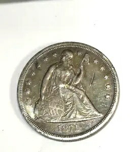 1871年 シーテッド・リバティ・ドル 素敵な古いシーテッド・ドル 写真を参照｜WORLD RESOURCE【KING店】