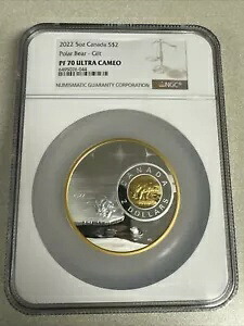 2022 カナダ $2 拡大画像 シロクマ 5 オンス銀貨 - NGC PF 70 UCAM｜WORLD RESOURCE【KING店】