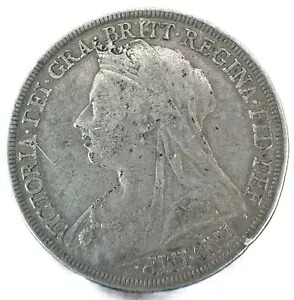 1893年 シルバー クラウン コイン ビクトリア女王 オールド ヘッド｜WORLD RESOURCE【KING店】