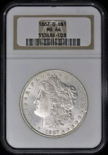 1887-O モルガン ドル S$1 NGC MS64｜WORLD RESOURCE【KING店】