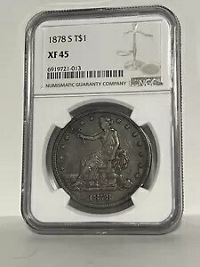 1878-S 米国銀貿易ドル シーテッド リバティ NGC XF 45 420 グレイン 900 ファイン｜WORLD RESOURCE【KING店】