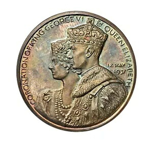 1937 ジョージ 6 世戴冠式 32mm 銀メダル - NGC MS64｜WORLD RESOURCE【KING店】