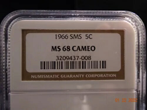 1966 SMS ジェファーソン ニッケル、NGC MS68 カメオ出演｜WORLD RESOURCE【KING店】