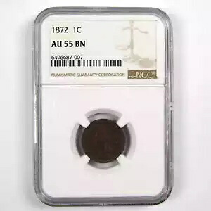 1872 インディアン ヘッド セント AU 55 BN NGC ペニー 1c コイン SKU:I7930｜WORLD RESOURCE【KING店】