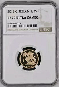 NGC PF 70 ウルトラ カメオによる 2016 ハーフ ソブリン ゴールド プルーフ スラブ｜WORLD RESOURCE【KING店】