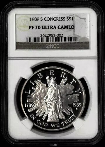 1989年 S議会建国200周年記念銀貨 $1 NGC PF70 ULTRA CAMEO｜WORLD RESOURCE【KING店】
