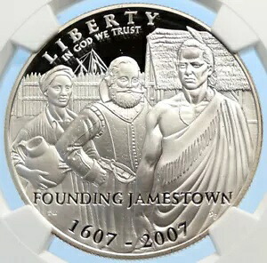 2007 P 米国 US ジェームスタウン 400 年古い プルーフ シルバー ドル コイン NGC i97838｜WORLD RESOURCE【KING店】