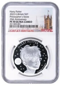 2022 ?2 イギリス NGC PF70 UCAM ハリー・ポッター 賢者の石 1オンス シルバー｜WORLD RESOURCE【KING店】