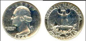 1942 25C PR66 NGC-ホワイト-ワシントンクォーター|WORLD RESOURCE【KING店】