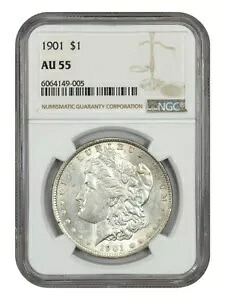 1901 $1 NGC AU55 - モルガン ドル - 希少な日付｜WORLD RESOURCE【KING店】