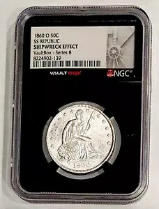 ボルトボックス シリーズ 8- 1860-O シーテッド リバティ 50c SS リパブリック NGCX 難破船エフェクト｜WORLD RESOURCE【KING店】